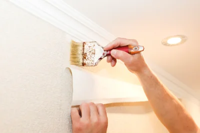 Pose de papier peint à Valleret — revêtements muraux et toiles de verre